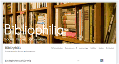 Desktop Screenshot of bibliophilia.se